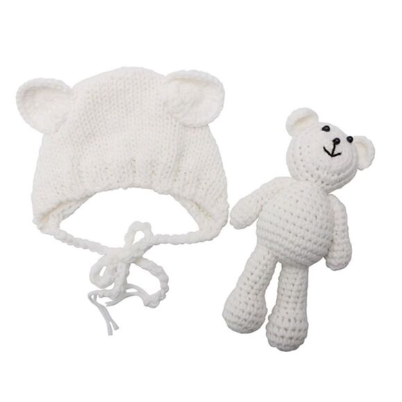 NEW 🐻 Beanie With Bear 🎀 - Picture 2 of 3